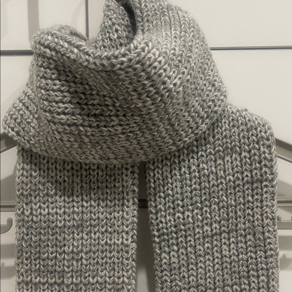 Handmade Other - NWOT: Hand Knit Wool Scarf Double Layered  56” x 4-1/2”  NEW UNISEX